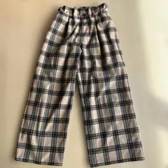 GUキッズ　微起毛ワイドパンツ150センチ