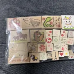 スタンプ　ハンコ　年賀　クリスマス　干支　29個