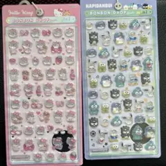 ハローキティ＆ハピダンブイ ボンボンドロップミニシールセット