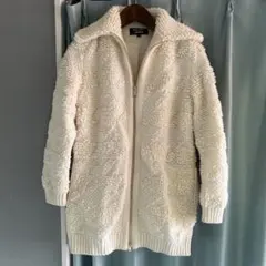 Sonia Rykiel ボアコート Mサイズ ホワイト