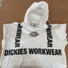 Dickies フード付きスウェットシャツ ホワイト　 Ｌサイズ
