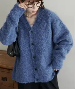 DiscoatブークレシャギーカーディガンDPZ2032105A0007