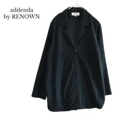 【Addenda by RENOWN】羽織　アウター　薄手　肩パット　黒