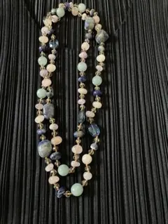 天然石 ロングネックレス 多色