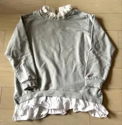 ume様専用　petit main 130cm フリル付き 長袖トレーナー