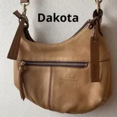 Dakota ダコタ ショルダーバッグ 鞄 本革 レザー キャメル ブラウン