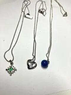 ワンポイントネックレス 3点セット