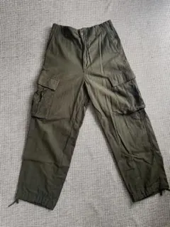 カーゴパンツ 紳士　洗いざらしイージーカーゴパンツ メンズ ダークグリーン