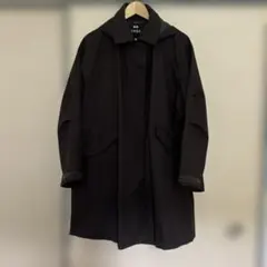 UNIQLO ブロックテックリラックスハーフコート　ダークブラウン　美品のサムネイル
