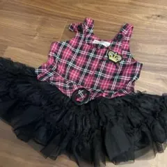 RibbonCouture チェック柄ワンピース 100