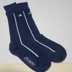 Mizuno ネイビー ストライプ ソックス23～25㎝②