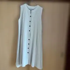 OPAIN ノースリーブ ロングジャンパースカート ベージュ