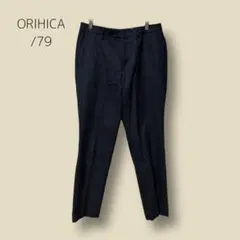 3219　【ORIHICA】　ウィンドウペンチェック　スラックス　ダークグレーのサムネイル