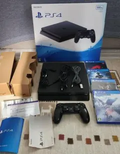 PlayStation 4 CUH-2000A + ソフト4本　箱·　ガイド付