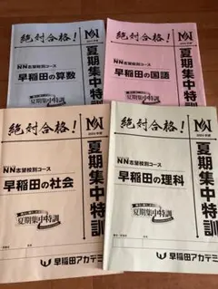 【NN早稲田】日曜講座 前期テキスト(2024年) 2025年最新】Yahoo!オークション -早稲田アカデミー nn早稲田