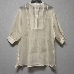 RAY CASSIN シアーブラウス 五分袖