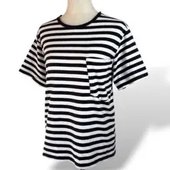 フラボア レディース Tシャツ 半袖 ボーダーのサムネイル