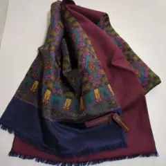 【未使用】CHAPS RALPH LAUREN ストール　絹✕毛　29✕132
