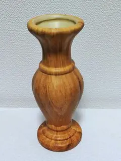LAKOLE ウッドライクフラワーベース 13cm×4.5cm