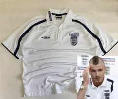 00s UMBRO ENGLAND ハーフジップ ゲームシャツ 在原みゆ紀 - メルカリ