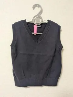 【定価12000円】familiar ネイビー Vネック ベスト 100