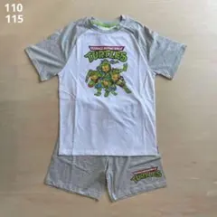 新品 110-115 キッズ 半袖 タートルズ パジャマ H&M 半ズボン 夏のサムネイル