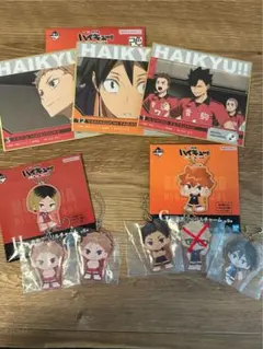 【セットがお得】ハイキュー　一番くじゴミ捨て場の決戦2 アクリルチャーム　色紙