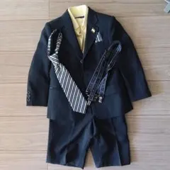美品☆ヒロミチナカノ　フォーマルスーツ ネクタイ・サスペンダー付き