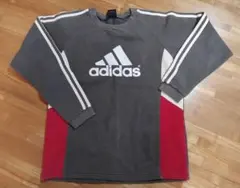 adidas トレーナー 160cm グレー レッド