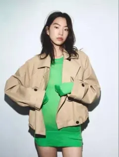 ZARA 【完売品】ショートバルーン トレンチコート Mサイズ ショートバルーントレンチコート - コムギ | ZARA Japan / 日本