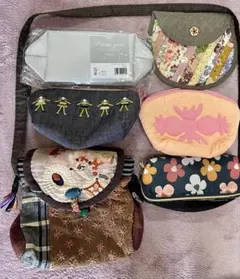 布製ポーチ 6点セットのサムネイル