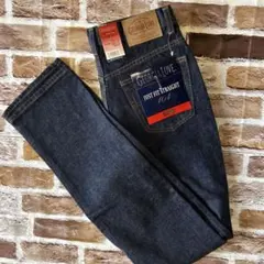 新品　ジョージアラブ　ストレートジーンズ濃紺インディゴのサムネイル