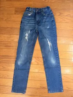 GLAZOS ダメージデニムパンツ 150