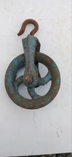 アンティーク　滑車　荷車 ハンギング ディスプレイ 滑車 インダストリアル アイアン