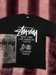 Stüssy ブラック Tシャツ グラフィックプリント