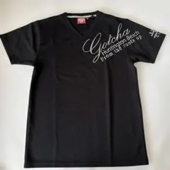 Gotcha ブラック Vネック Tシャツ