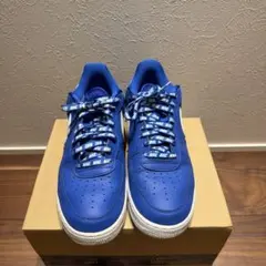 NIKE AIR FORCE 1 ブルー ホワイト スニーカー