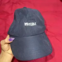 impossibleキャップネイビー