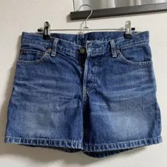 デニムショートパンツ バックポケット付き