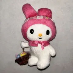 マイメロディ ぬいぐるみ 花かご お花摘みバスケット 2004年 レア エイコー