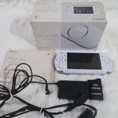 【希少品】PSP-3000 パールホワイト箱 付属品あり 人気色