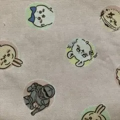 ちいかわはぎれ　生地　コットン生地　綿　ピンク