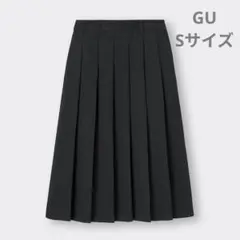 GU プリーツミディスカート　黒　Sサイズ