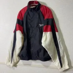 Reebok リーボック 90s ナイロントラックジャケット 刺繡ロゴ ブルゾン