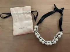JUSGITTY パールクリスタルネックレス