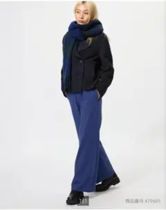 【新品タグ付】定価3,990円 ユニクロ ウォームフリースストレートパンツ