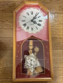 昭和レトロ　木製　掛け時計のサムネイル
