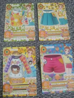 アイカツカード有栖川おとめ レトロポップ ドーナツプリント ピンクコーデュロイ