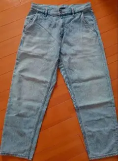 ユニクロ UNIQLO ライトブルー ストレートデニムパンツ S