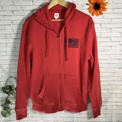 gap ジップパーカー赤